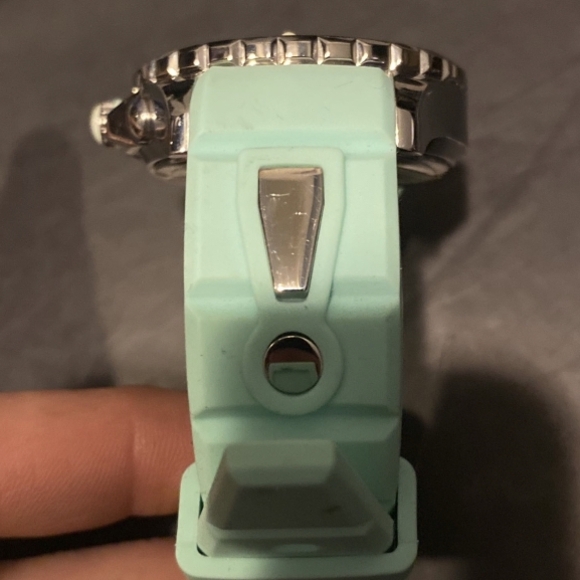 KYBOE! Brand New Woman’s Mint Silicone & Silver Watch *NWT*